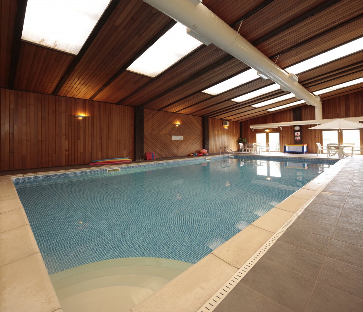 Long Barn Cottages indoor heated swimming pool